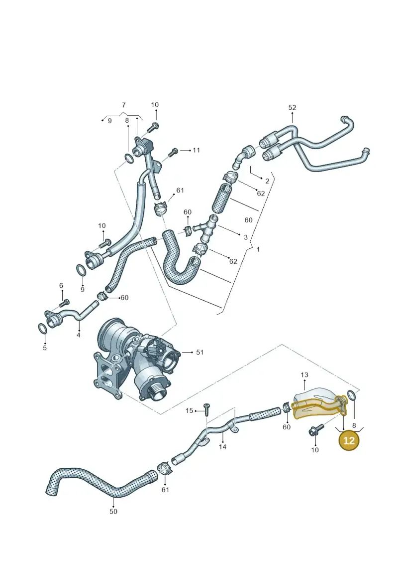 06K121492F — Skoda Octavia (2017-2020) diagram 745121270, position 12