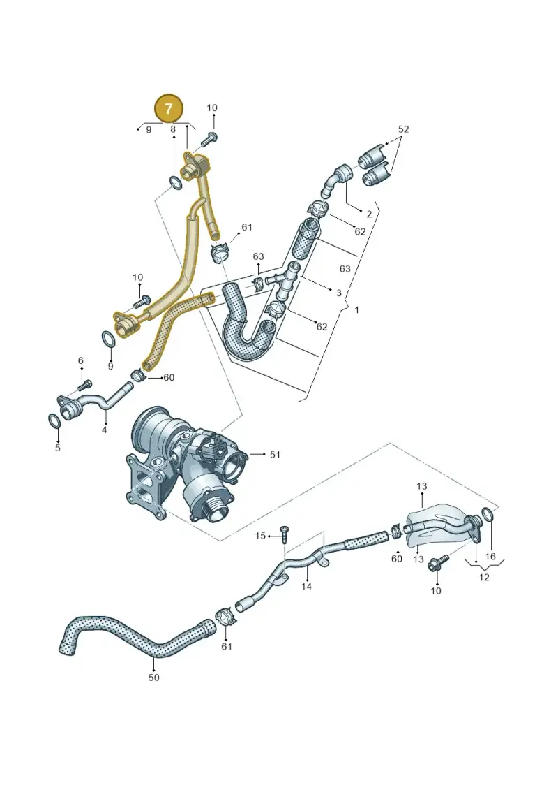 06K121497AQ — Skoda Octavia (2019-2024) diagram 850121057, position 7