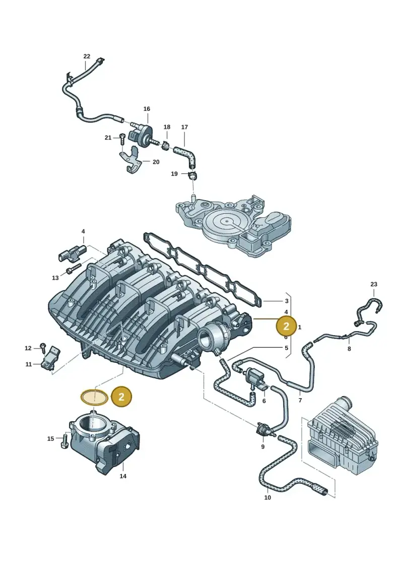 06K133073 — Skoda Superb Combi (2023-) diagram 7t0133070, position 2