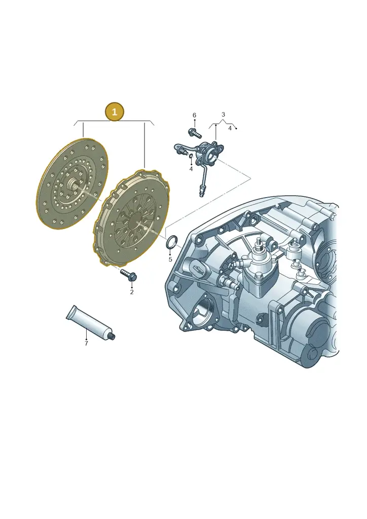 06K141015M — Skoda Octavia (2019-2024) diagram 409141700, position 1