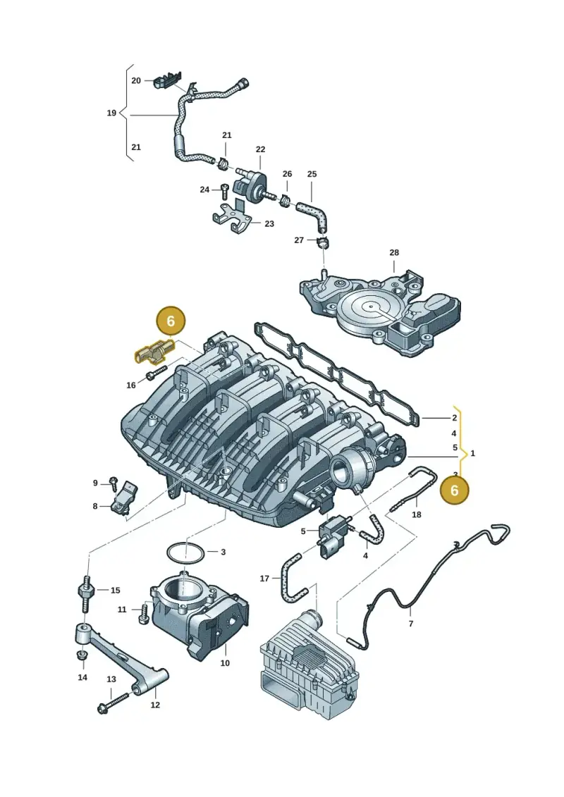 06K907386D — Skoda Kodiaq (2024-) diagram 5h0133070, position 6