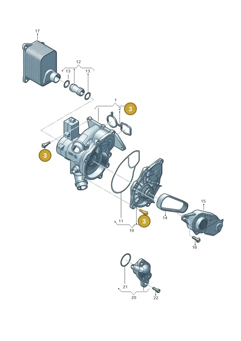 06L121441B — Skoda Superb Combi (2023-) diagram 724121030, position 3