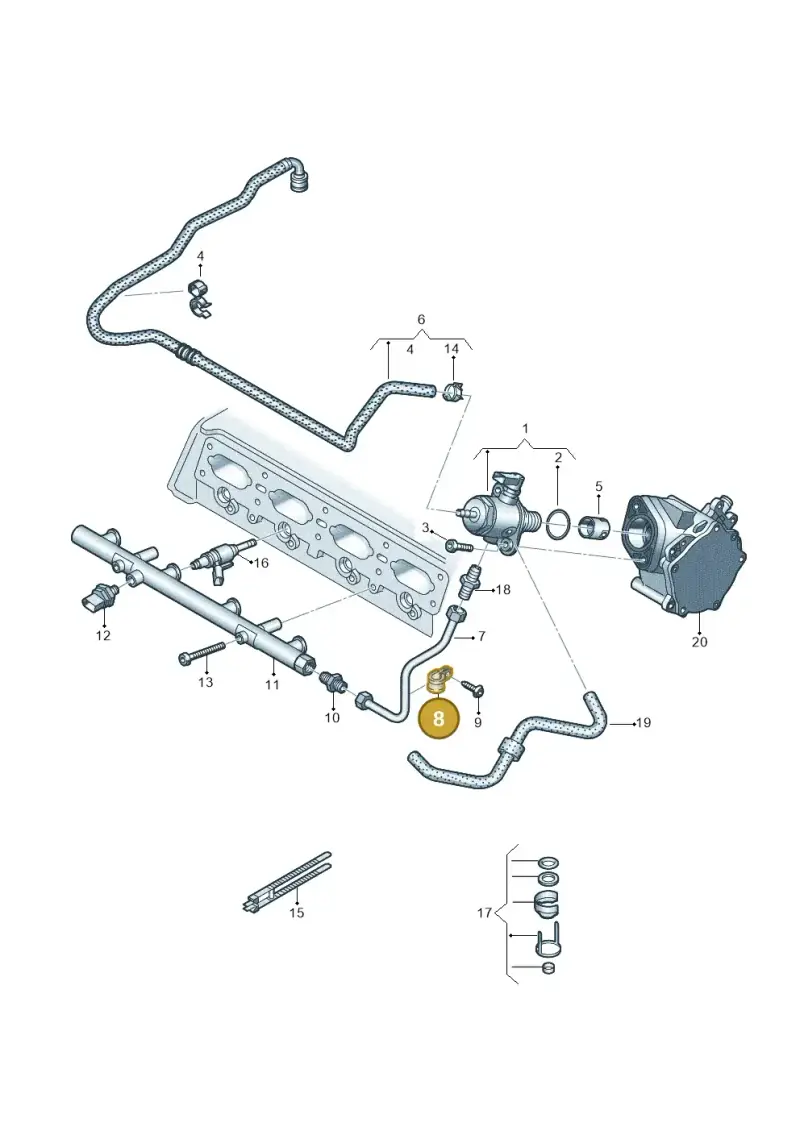 06L133047 — Skoda Octavia (2019-2024) diagram 884133600, position 8