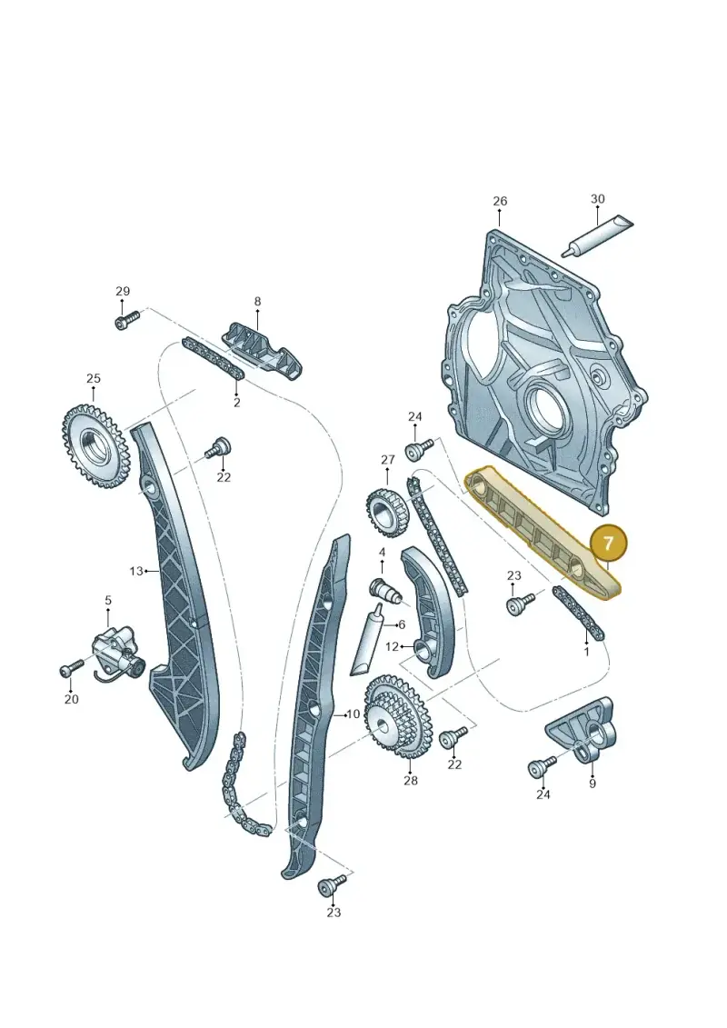 06N109469B — Skoda Superb Combi (2023-) diagram 849109030, position 7