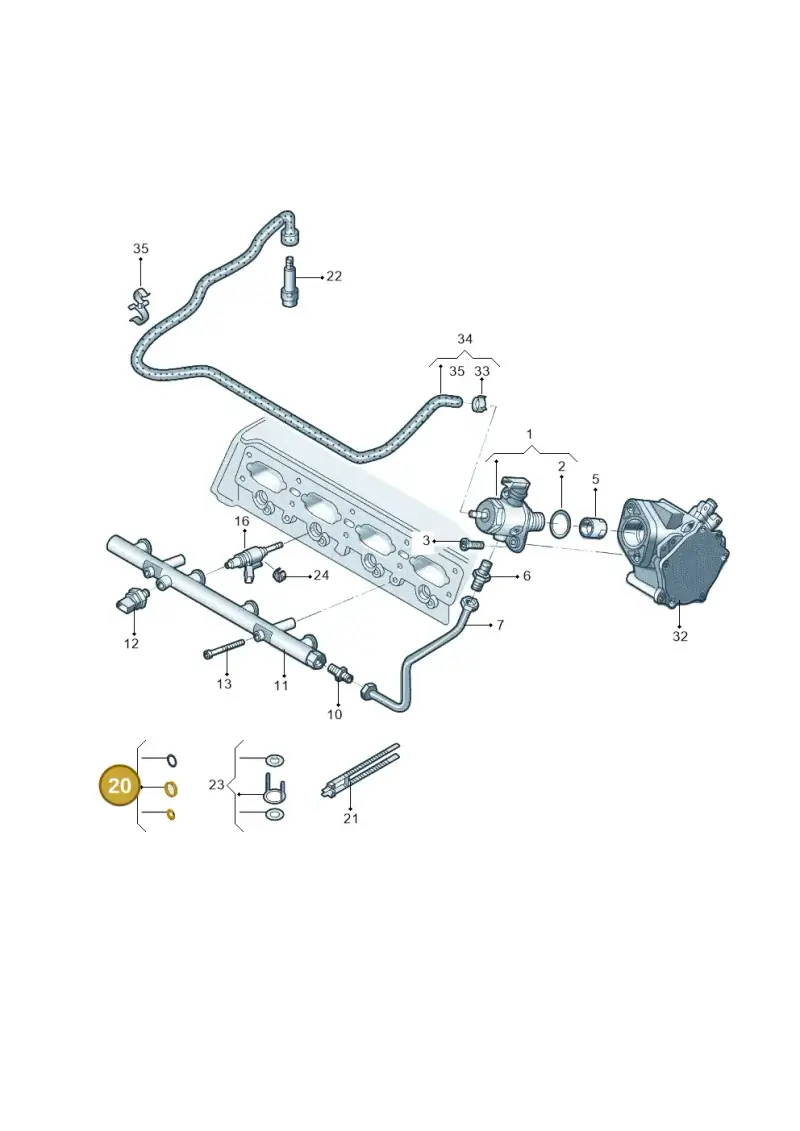 06N906907 — Skoda Kodiaq (2017-2022) diagram 808133065, position 20