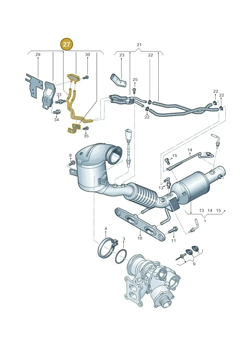 06Q131552F — Skoda Octavia (2019-2024) diagram 585253055, position 27
