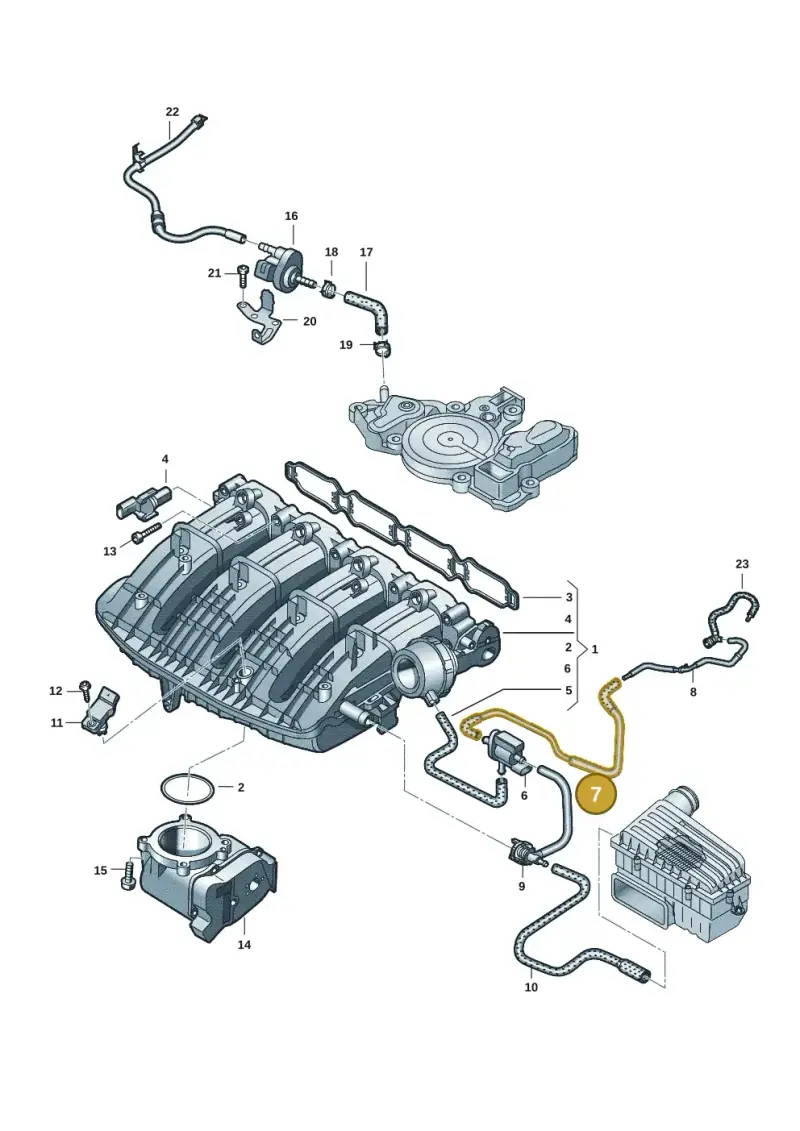 06Q133773A — Skoda Superb Combi (2023-) diagram 7t0133070, position 7