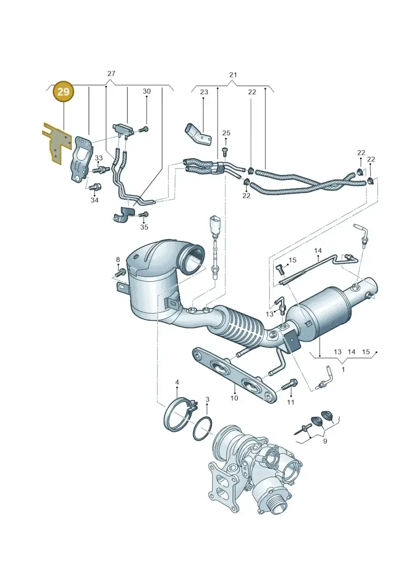 06Q971461 — Skoda Octavia (2019-2024) diagram 585253055, position 29