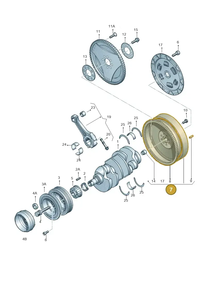 078105266M — Skoda SUPERB                 02> (2001-) diagram 118105300, position 7