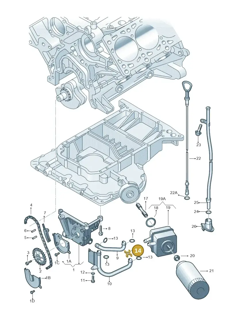 078115271A — Skoda SUPERB                 02> (2001-) diagram 260115430, position 14