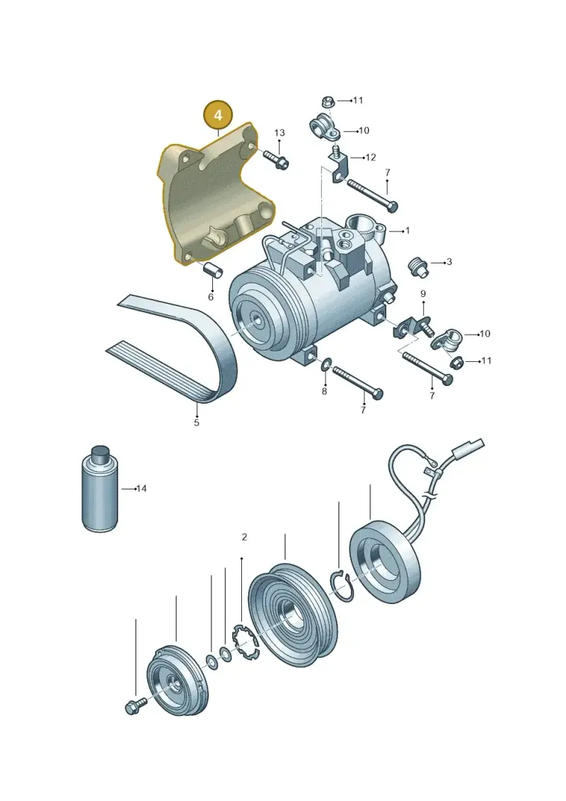 078260835F — Skoda SUPERB                 02> (2001-) diagram 218260200, position 4