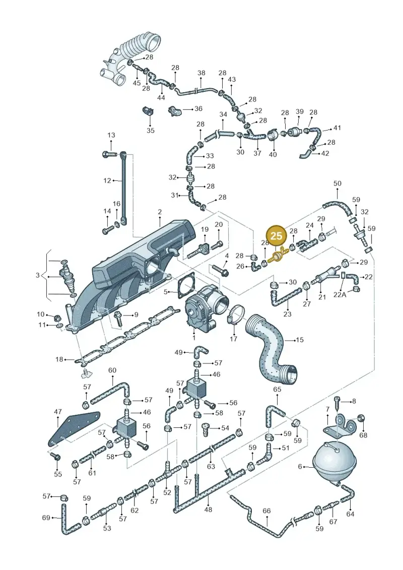 07C133529A — Skoda SUPERB                 02> (2001-) diagram 195133270, position 25