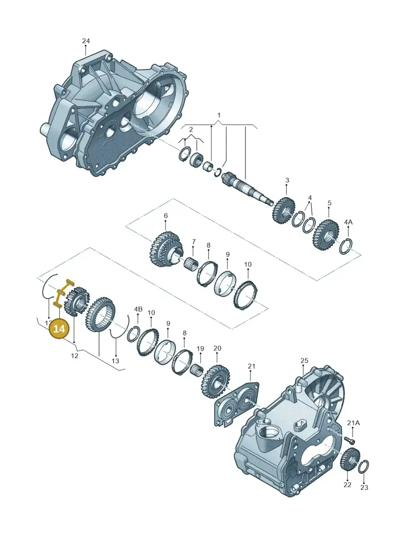 084311313 — Skoda Octavia (2017-2020) diagram 746311090, position 14