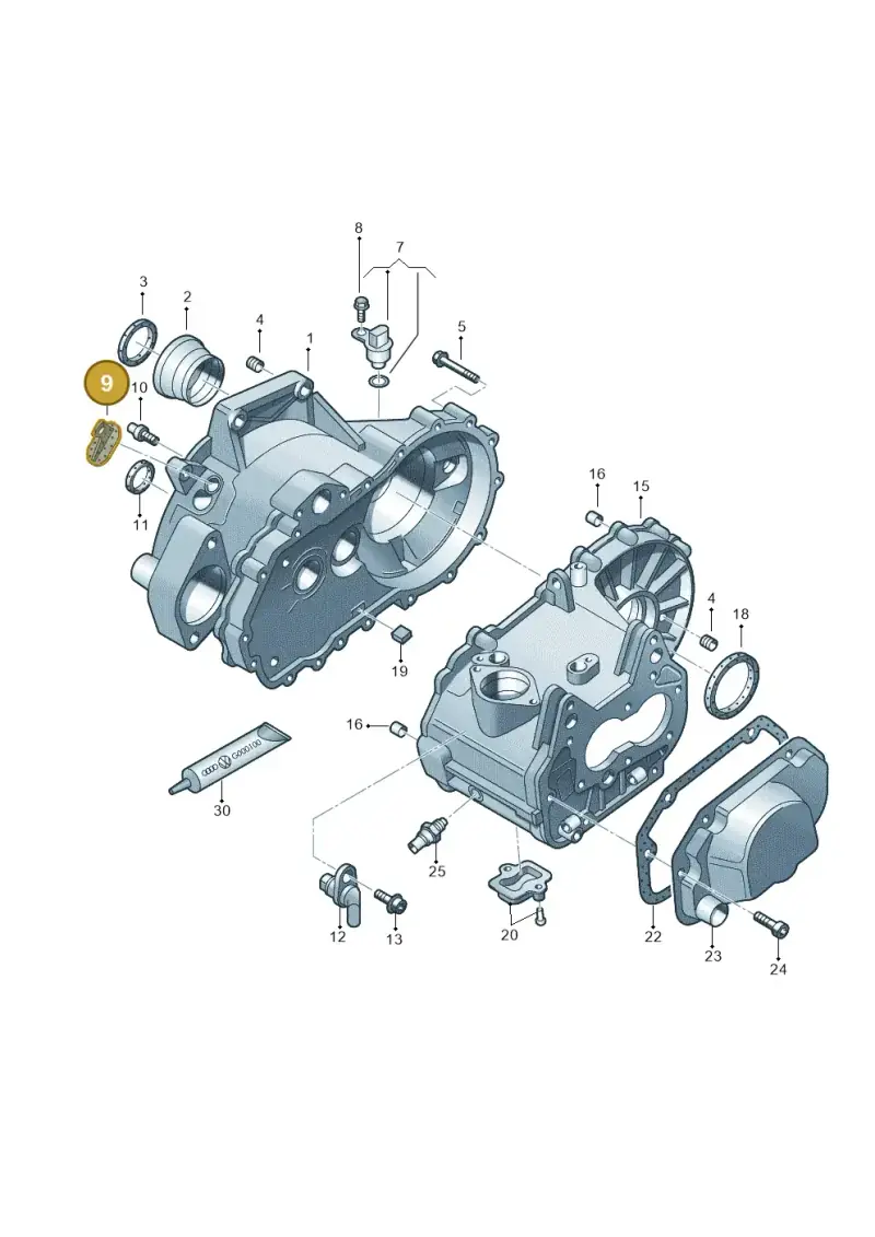 085301115A — Skoda Rapid (2012-2022) diagram 740301360, position 9