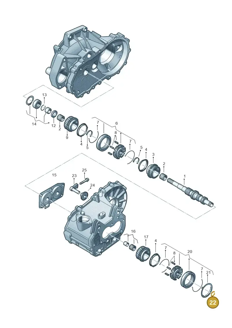 085311187A — Skoda Roomster (2010-2015) diagram 225311330, position 22