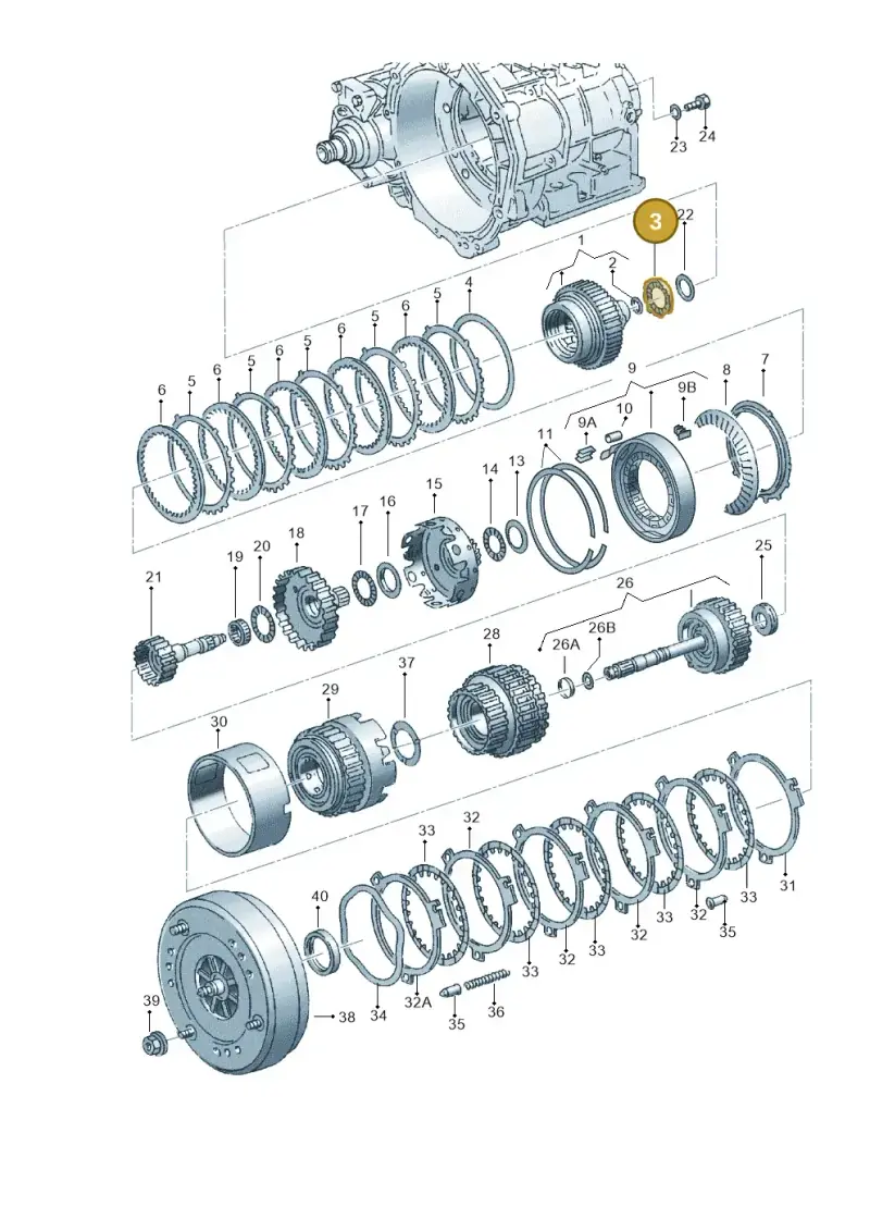 095323743A — Skoda OCTAVIA/COMBI/4X4 (1996-2000) diagram 162323500, position 3
