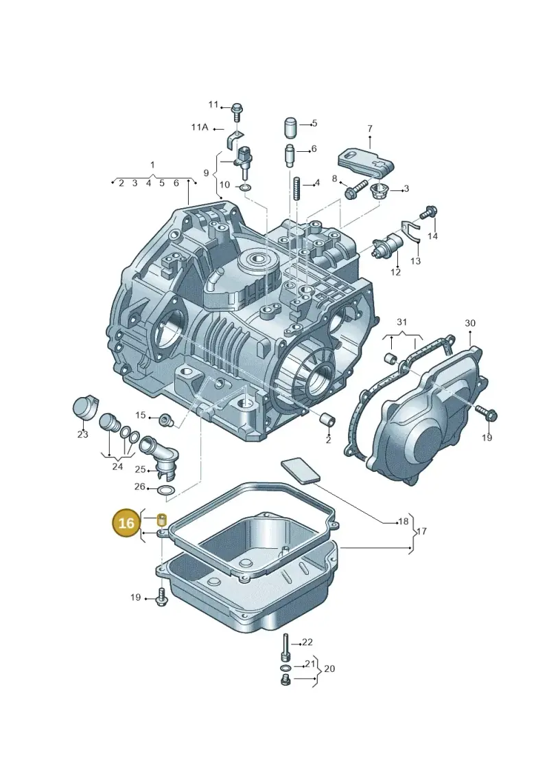 096321370 — Skoda OCTAVIA/COMBI/4X4      01> (2000-) diagram 252321500, position 16