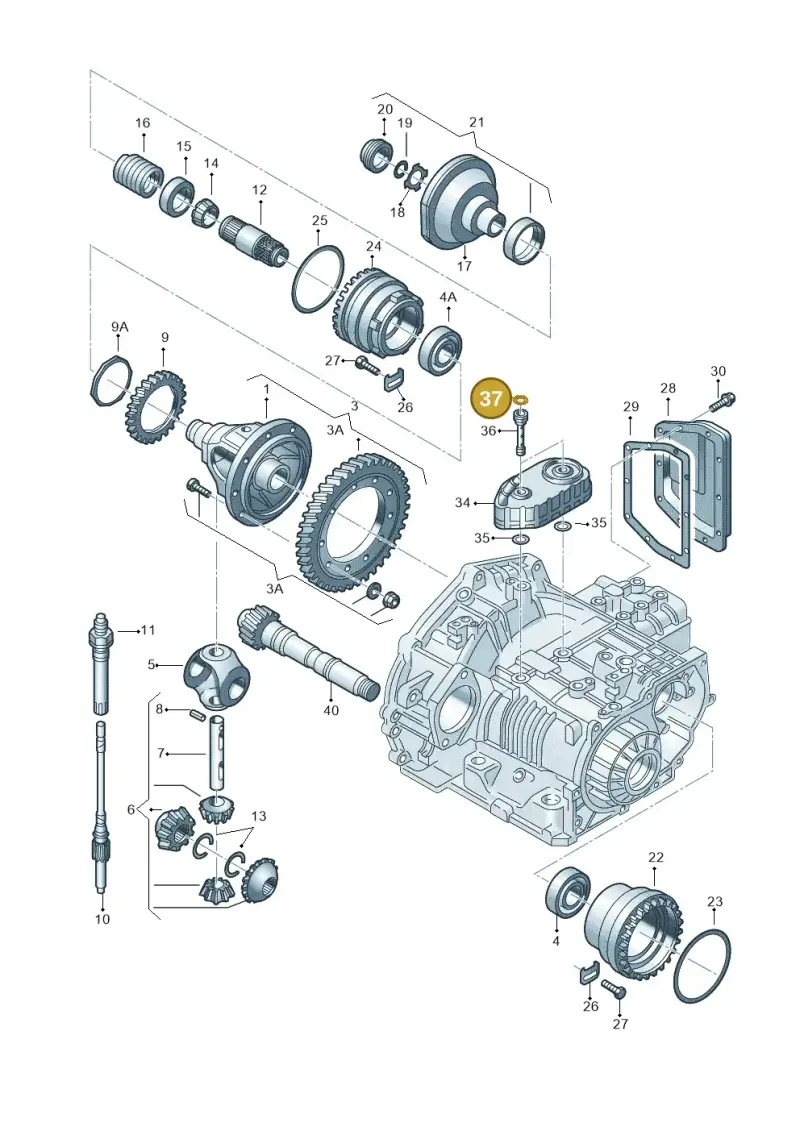 096409069A — Skoda OCTAVIA/COMBI/4X4      01> (2000-) diagram 201409500, position 37