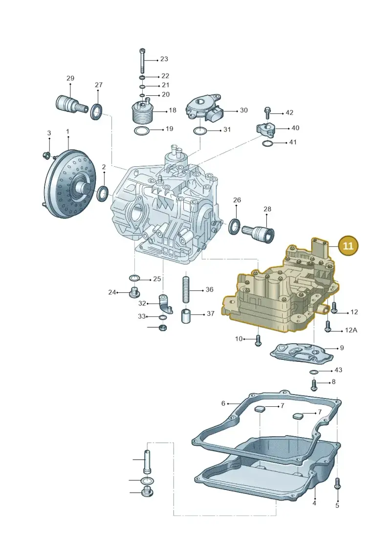 09G325039A — Skoda OCTAVIA           "CN."07> (2007-) diagram 617321650, position 11