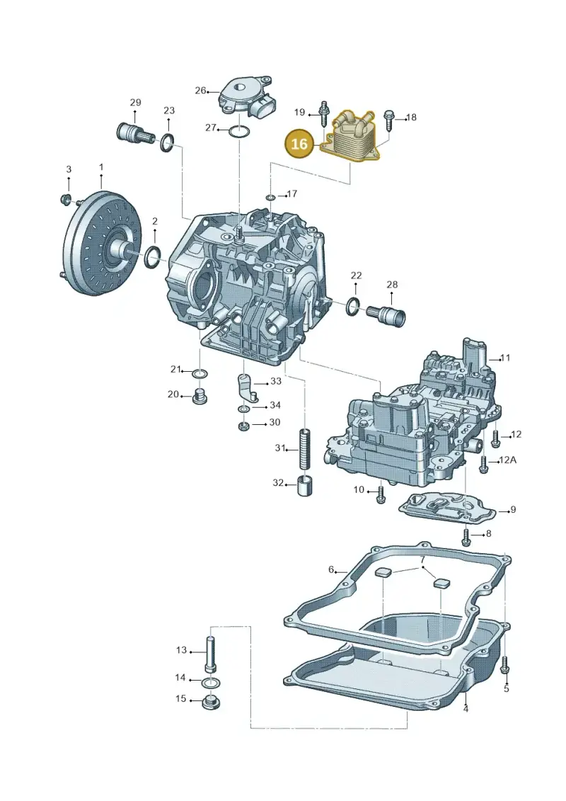 09G409061B — Skoda Rapid (2012-2022) diagram 461321650, position 16