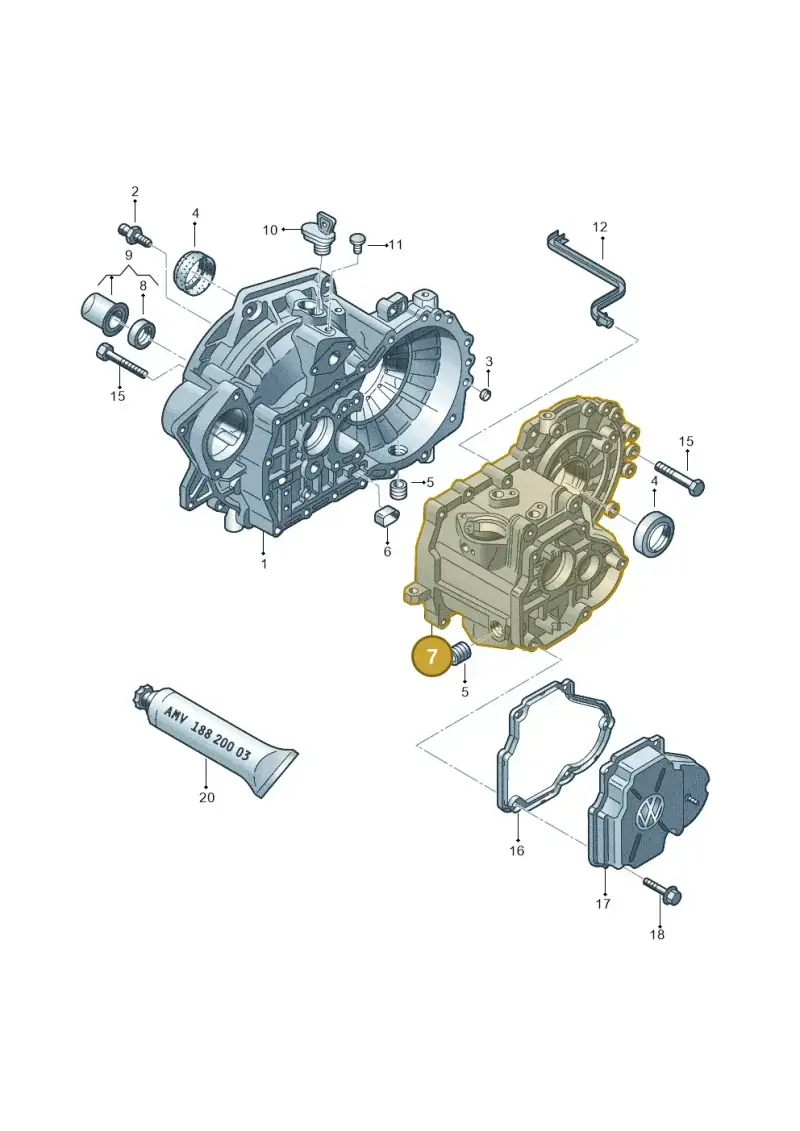 0A4301103F — Skoda Superb comfort (2008-2013) diagram 420301400, position 7