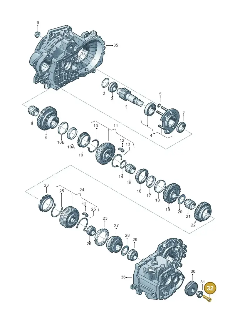 0A4311335A — Skoda Fabia (2014-2022) diagram 201311380, position 32