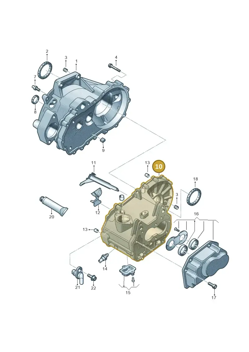 0AJ301103D — Skoda Octavia (2012-2017) diagram 746301400, position 10