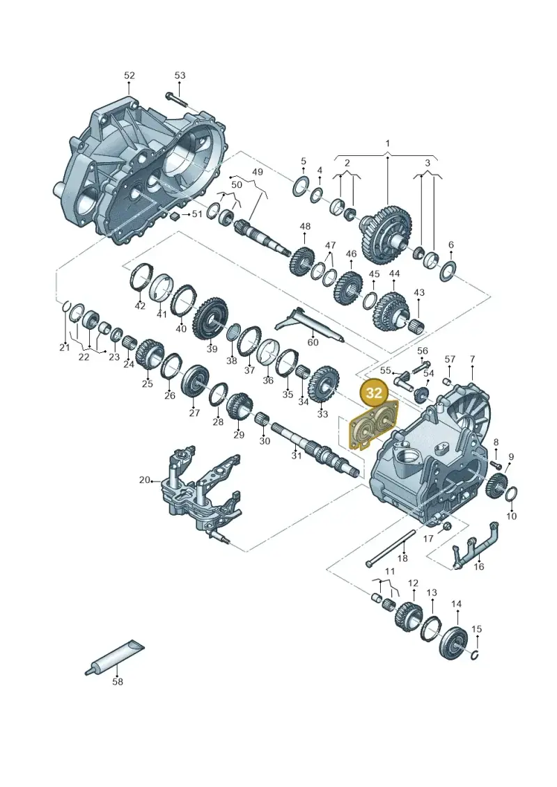 0AJ311206E — Skoda Fabia (2021-) diagram 837305030, position 32