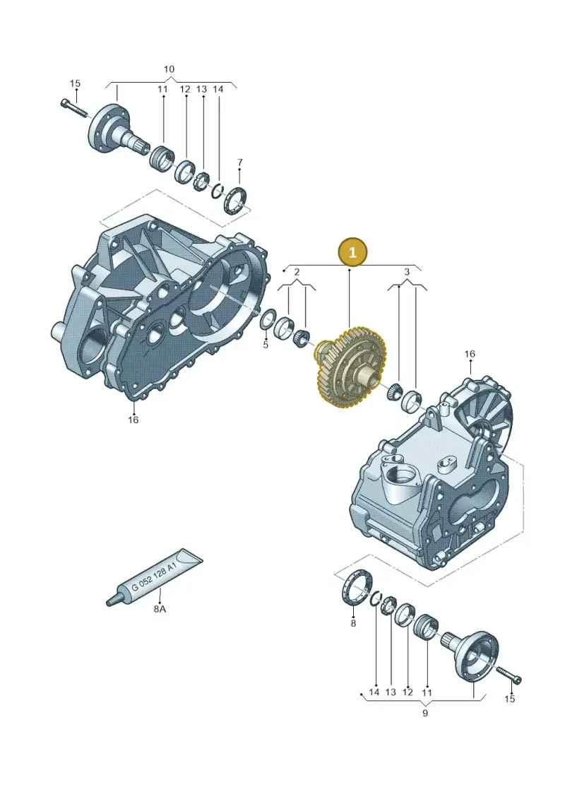 0AJ409021D — Skoda Yeti (2013-2017) diagram 694409220, position 1