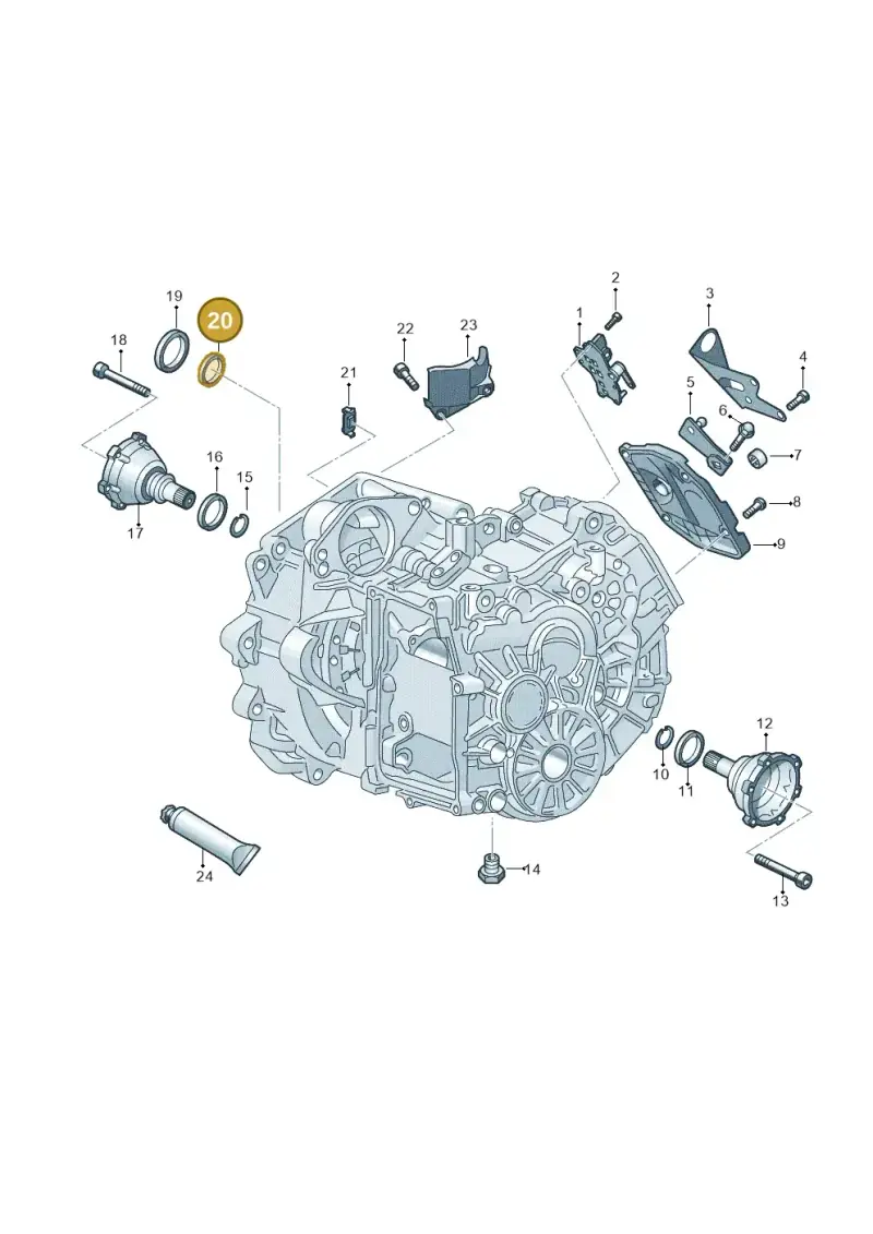 0AM301733L — Skoda Fabia (2021-) diagram 827345020, position 20
