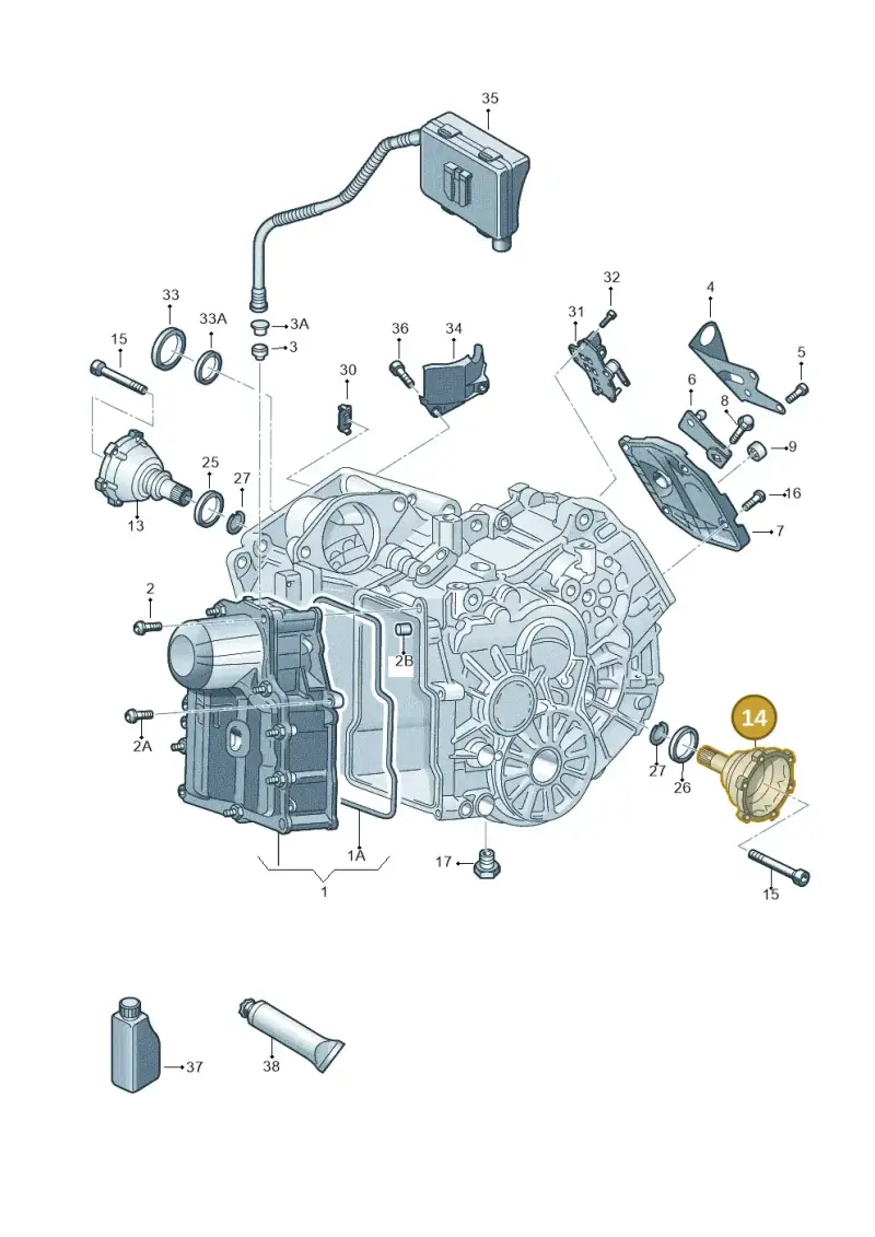 0AM409343A — Skoda Octavia (2017-2020) diagram 753321051, position 14
