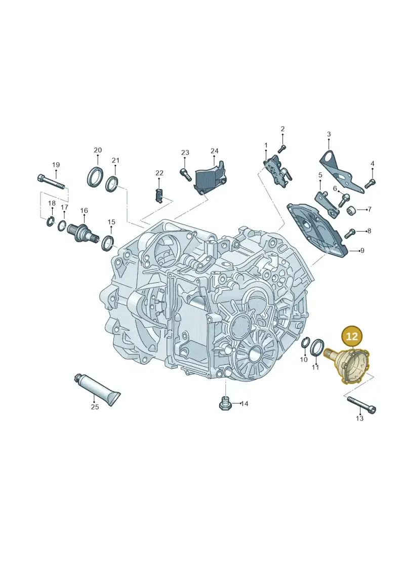 0AM409343A — Skoda Superb Combi (2023-) diagram 827345110, position 12