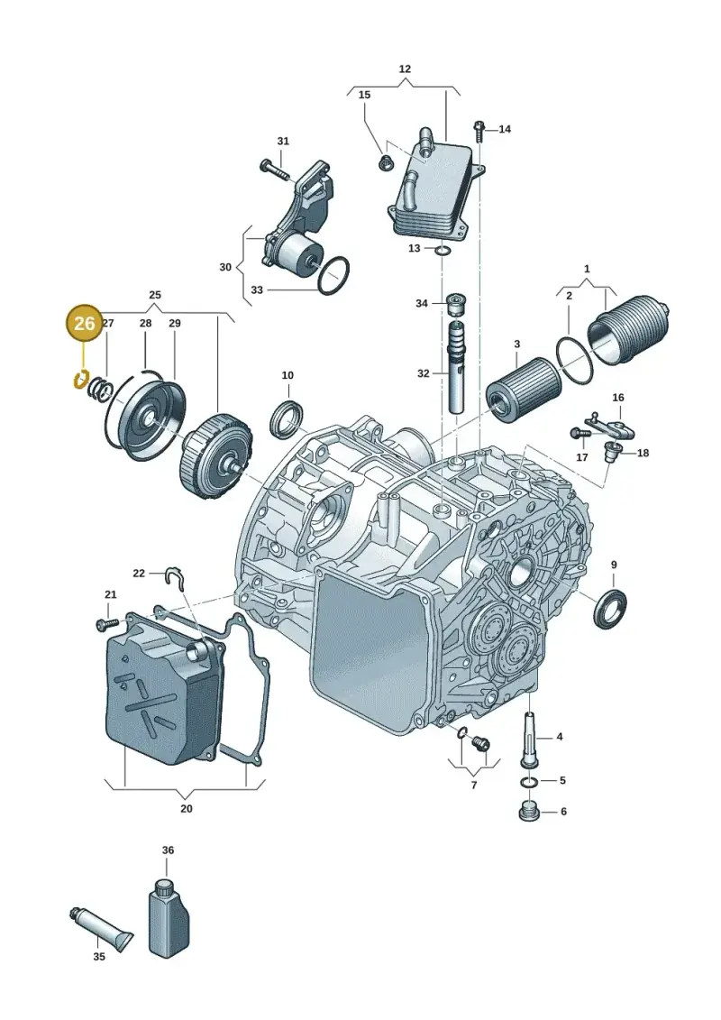 0BH311321 — Skoda Kodiaq (2024-) diagram 7t0301590, position 26