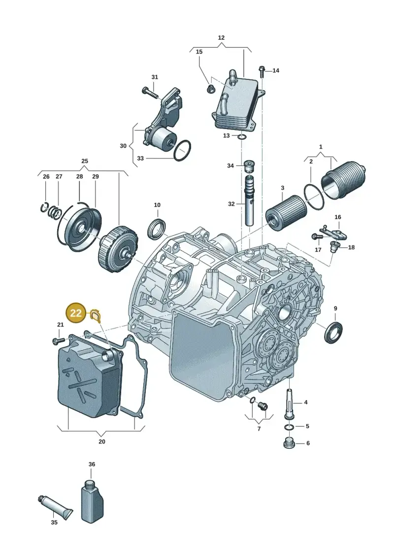 0BH325147 — Skoda Kodiaq (2024-) diagram 7t0301590, position 22