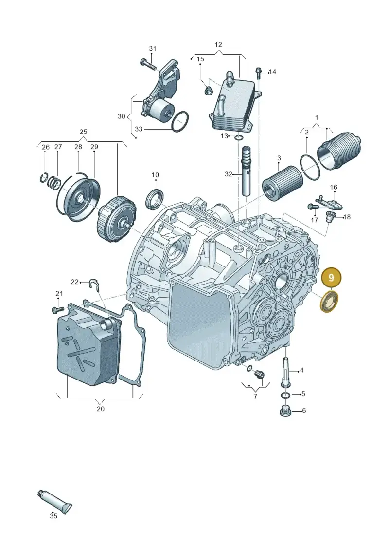 0BH409400C — Skoda Octavia (2017-2020) diagram 813300602, position 9