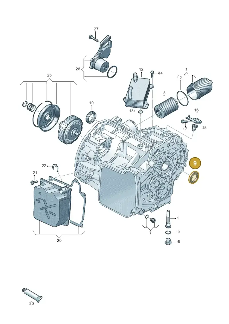0BH409400C — Skoda Karoq (2017-2022) diagram 827300610, position 9