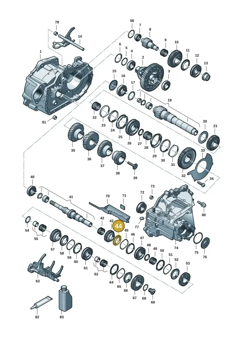 0C9311291E — Skoda Octavia (2019-2024) diagram 5h0311150, position 44
