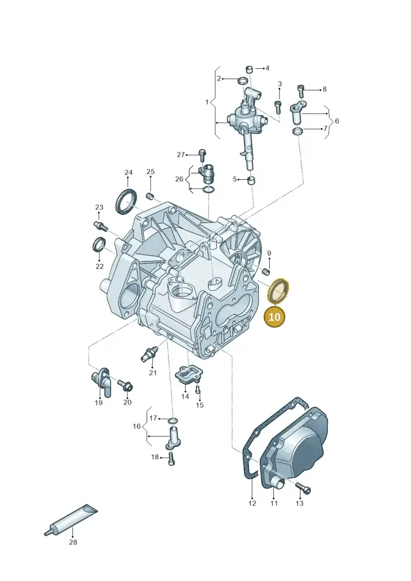 0CF409189C — Skoda Fabia (2021-) diagram 892305020, position 10