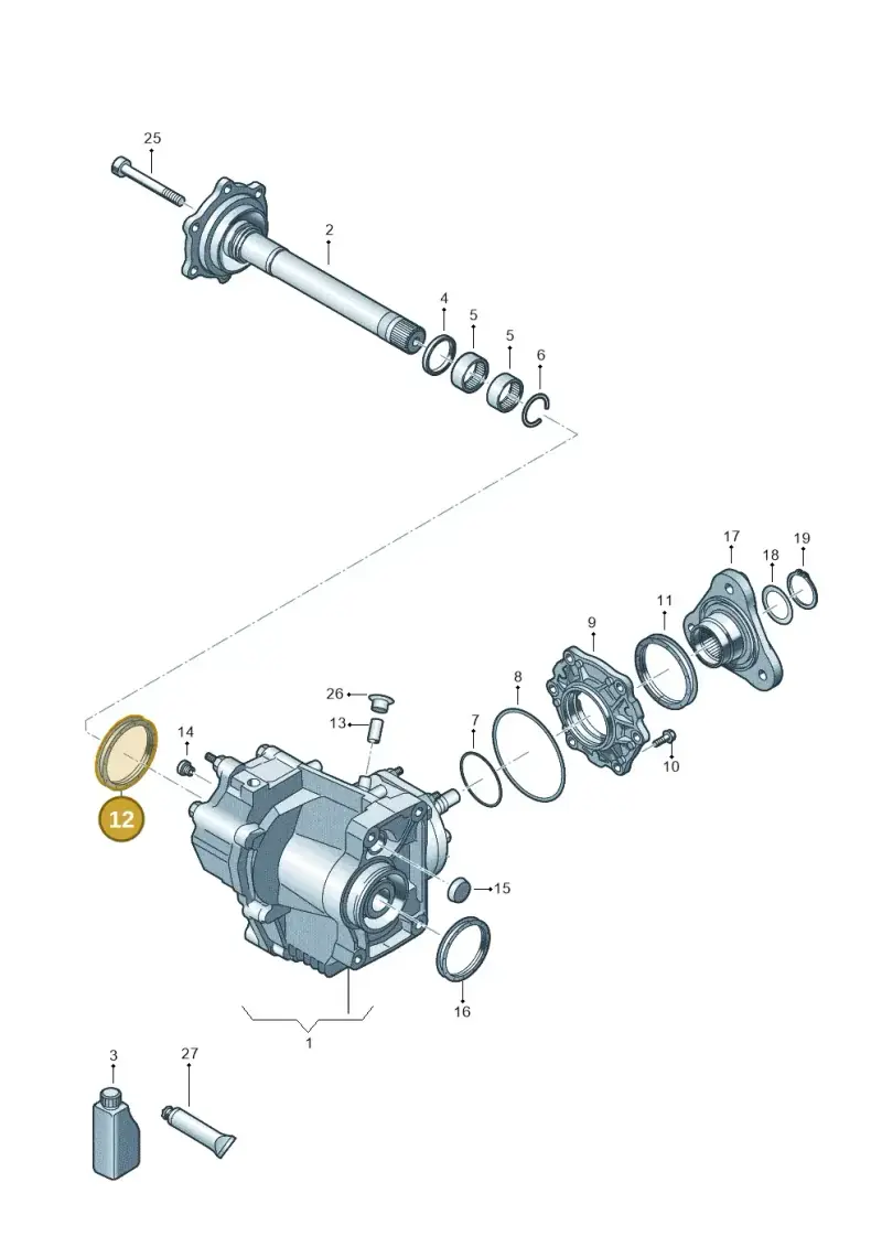 0CQ525596A — Skoda Octavia (2019-2024) diagram 409053031, position 12