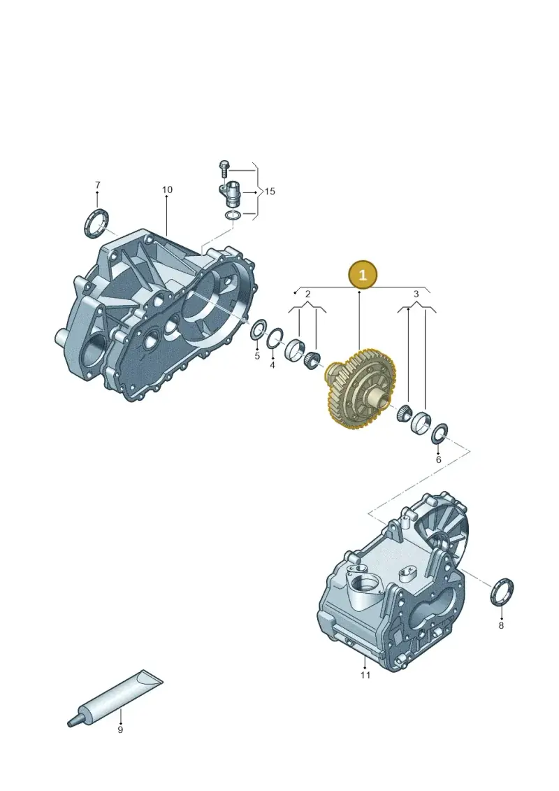 0DF409021D — Skoda Fabia (2014-2022) diagram 773409170, position 1