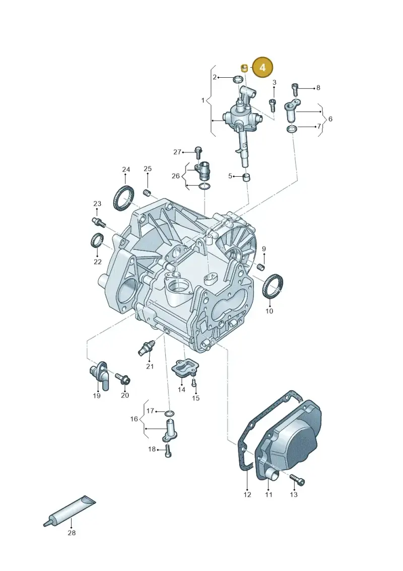 0DJ301485 — Skoda Kamiq (2019-) diagram 892305020, position 4