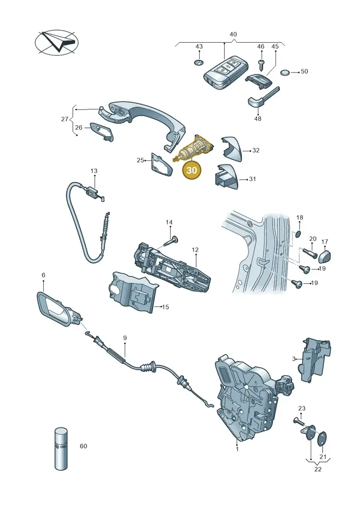 107837168LL — Skoda Superb Combi (2015-2024) diagram 851837000, position 30