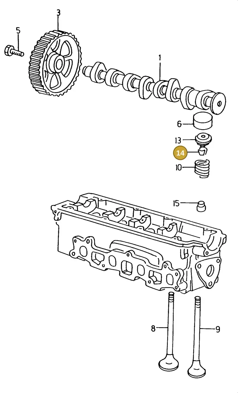 113109651A — Skoda PICK UP (1995-2001) diagram 101109050, position 14