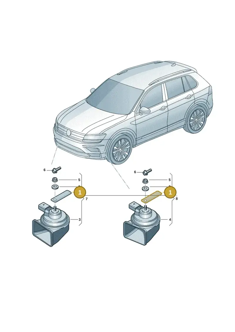 11A951107 — Skoda Kodiaq (2024-) diagram 57h951000, position 1