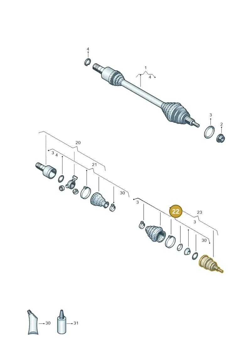 12E498203A — Skoda Citigo (2019-2021) diagram 899407200, position 22