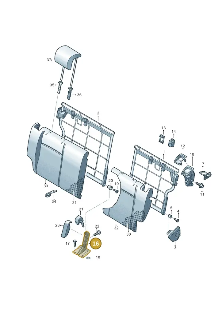 12E886187 — Skoda Citigo (2019-2021) diagram 723885700, position 16