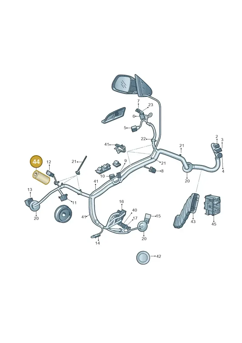 171035518 — Skoda Octavia ambiente (2008-2013) diagram 663972350, position 44