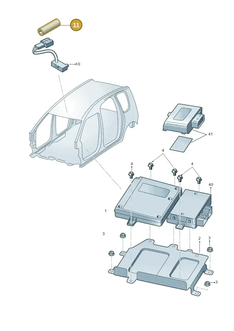 171035518 — Skoda Roomster (2010-2015) diagram 697035500, position 11