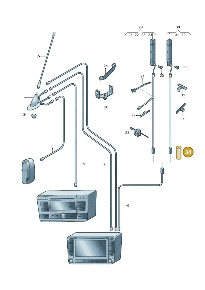191035518D — Skoda Octavia ambiente (2008-2013) diagram 663035250, position 34