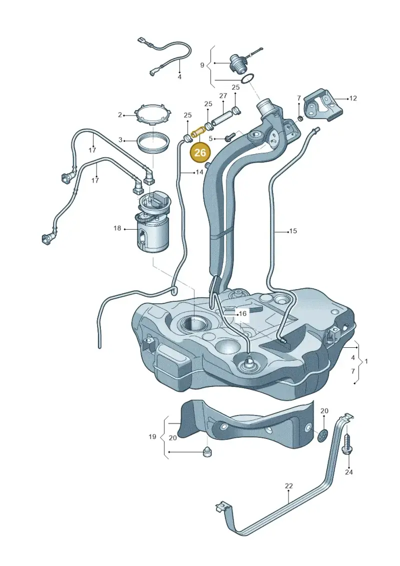 191201316A — Skoda Yeti (2013-2017) diagram 767201050, position 26